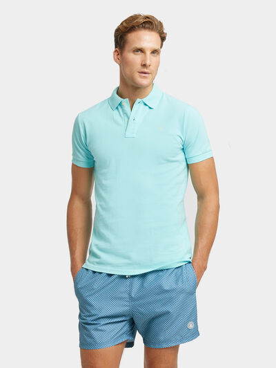 POLO TRENDY VERDE AGUA