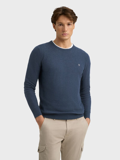 JERSEY BOLSON AZUL MARINO