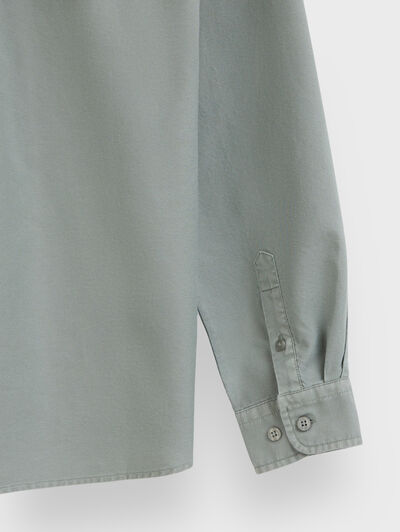 CAMISA OXFORD DYE KIDS VERDE