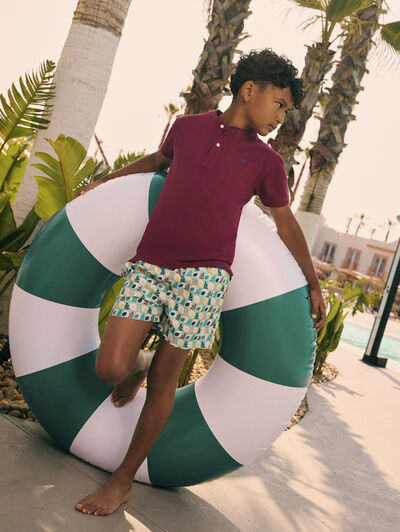POLO MAO KIDS BURDEOS