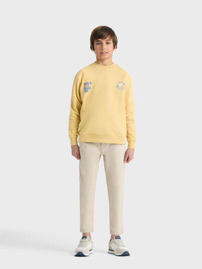 SUDADERA FUTURE KIDS AMARILLO