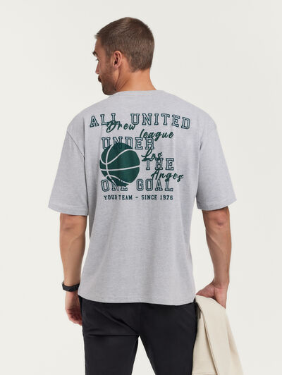 CAMISETA GOAL GRIS