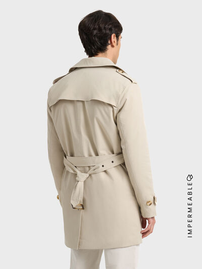 GABARDINA TRENCH BEIGE