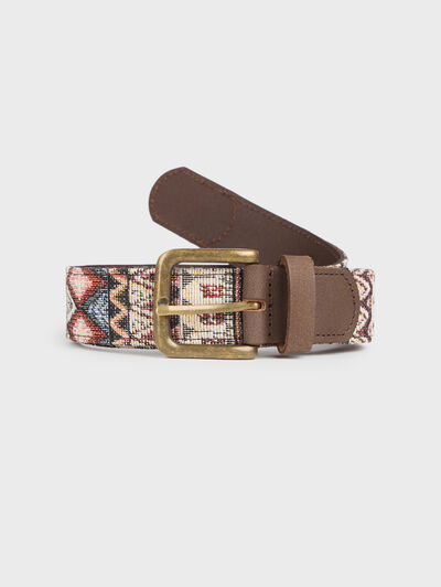 CINTURON ETNICO CUSCO BURDEOS