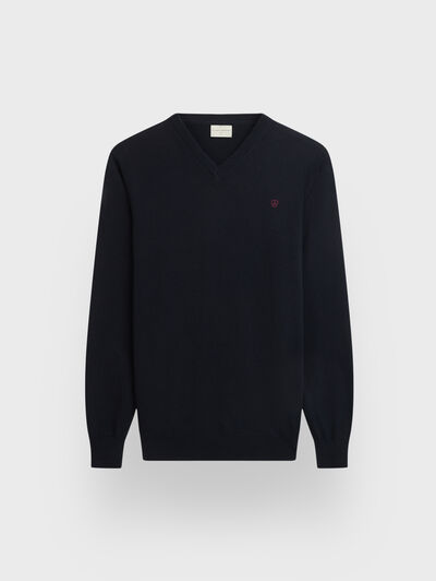 JERSEY V-NECK TRENDY AZUL MARINO