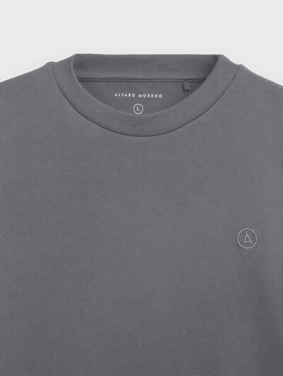 CAMISETA BASIC OVERSIZE GRIS