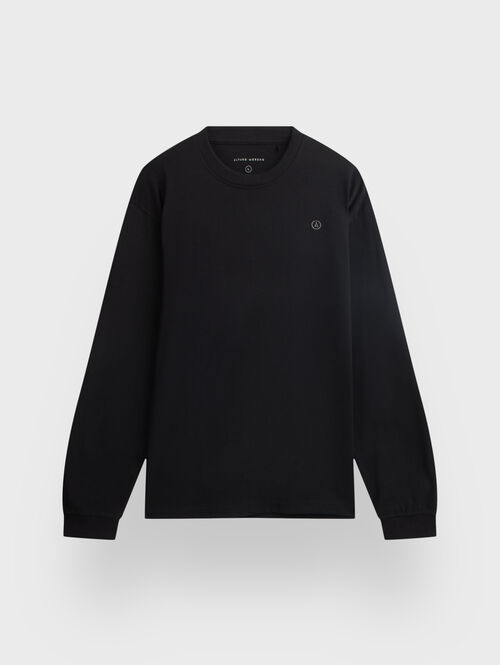 CAMISETA MANGA LARGA NEGRO