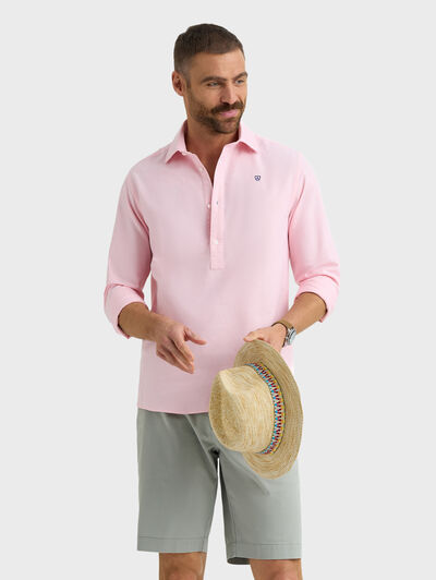 POLERA OXFORD SOLID ROSA