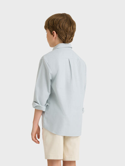 POLERA OXFORD KIDS AZUL