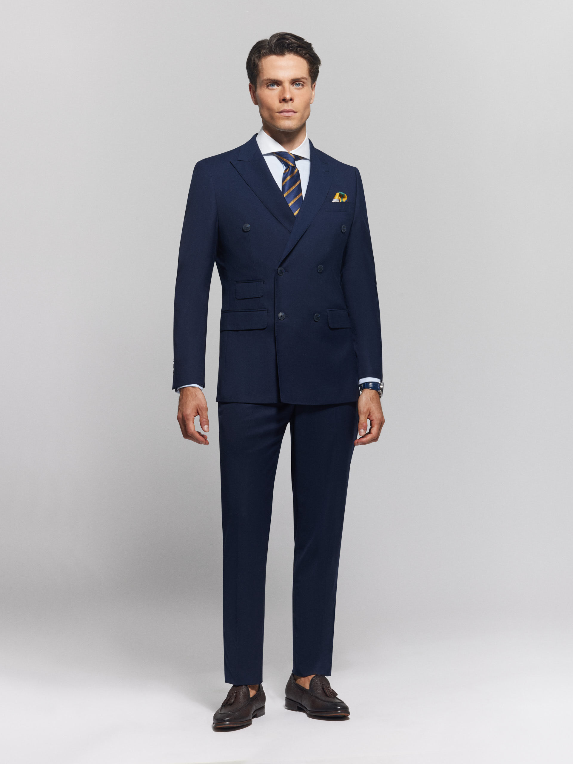 AMERICANA TWILL CRUZADO AZUL MARINO