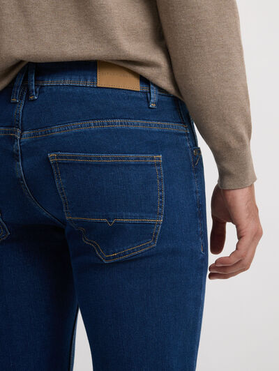 DENIM SLIM BASICO AZUL MARINO