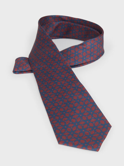 CORBATA PRINTED BURDEOS
