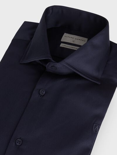 CAMISA ROMA TWILL AZUL MARINO
