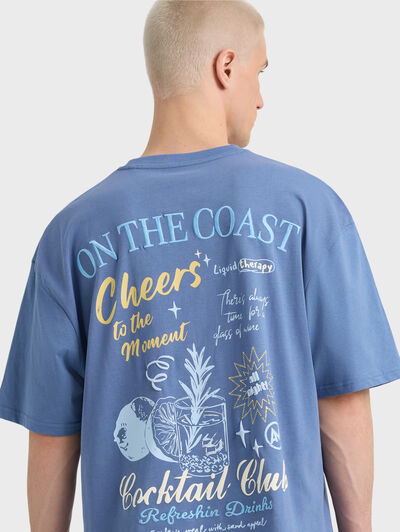 CAMISETA COCKTAIL AZUL