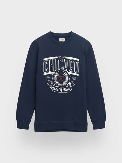 SUDADERA CHICAGO AZUL MARINO