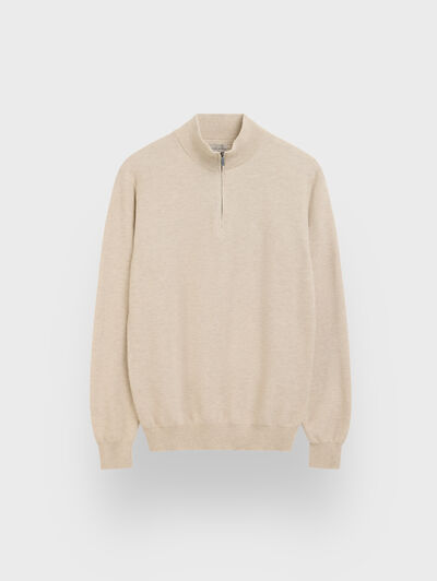 JERSEY CREMALLERA CRUDO