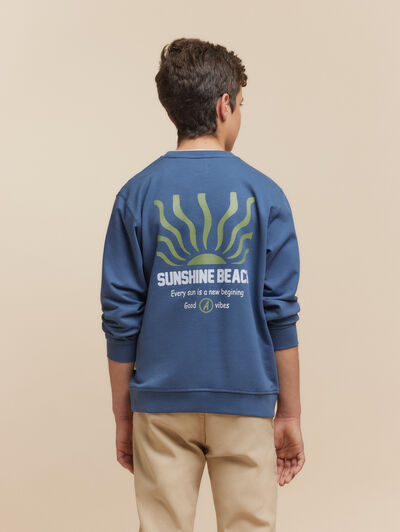 SUDADERA FLOCK KIDS AZUL MARINO