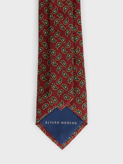 CORBATA PRINTED BURDEOS