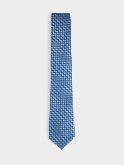 CORBATA JACQUARD MF AZUL