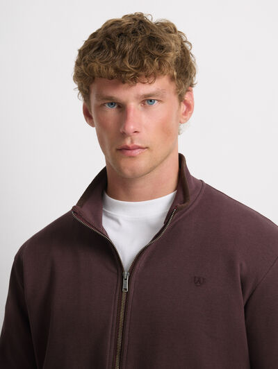 SUDADERA CONTRAST BURDEOS