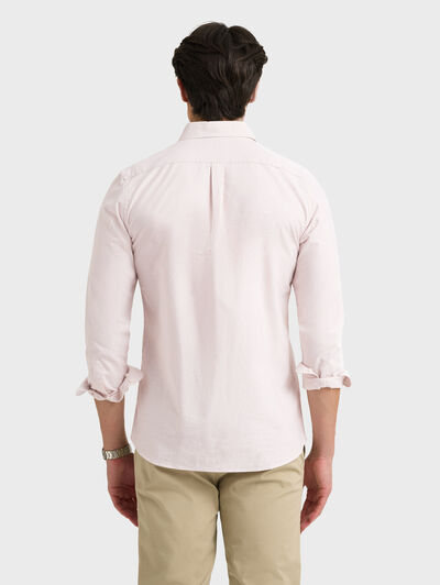 CAMISA OXFORD MIL RAYAS BEIGE