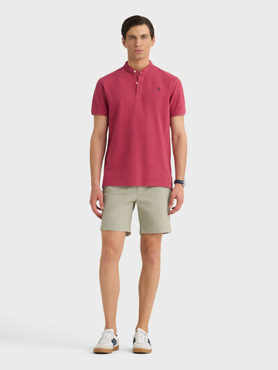 POLO MAO TRENDY BURDEOS