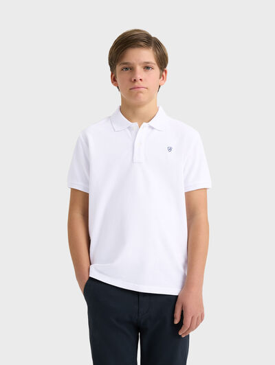 POLO BASIC KIDS BLANCO