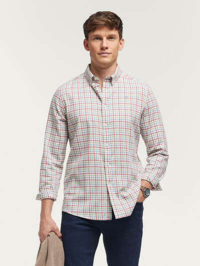 CAMISA FLANNEL CHECKS ROJO