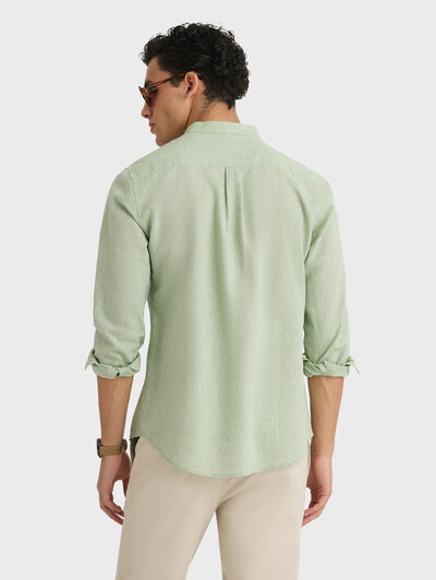CAMISA LINO MAO VERDE