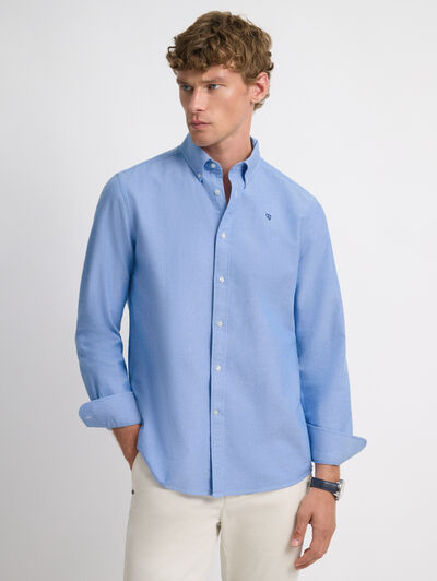 CAMISA OXFORD SOLID AZUL