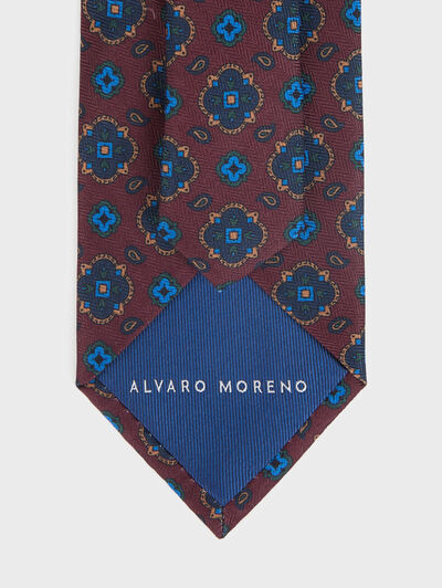 CORBATA PRINTED BURDEOS