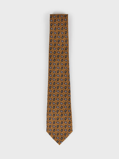 CORBATA PRINTED MOSTAZA