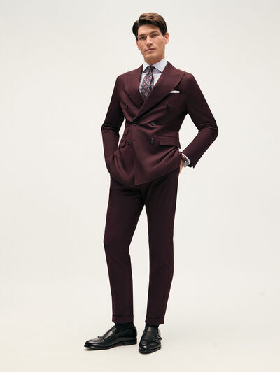 AMERICANA DOPPIO PLAIN BURDEOS