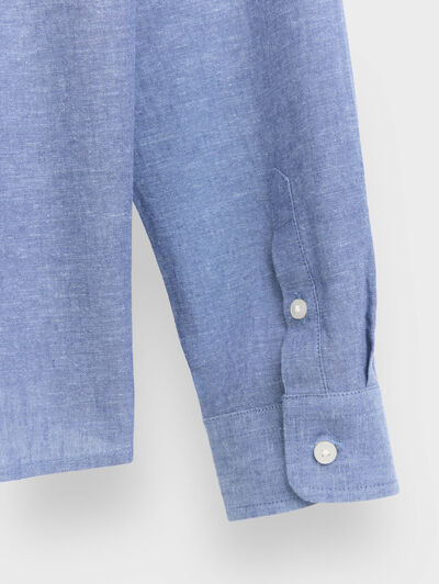 POLERA LINO MAO KIDS AZUL MARINO