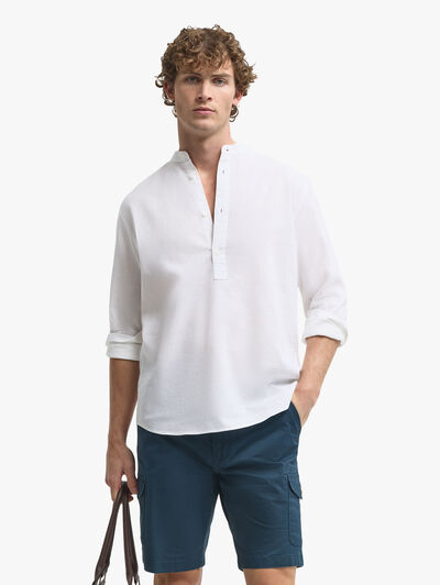 POLERA LINO C.MAO BLANCO