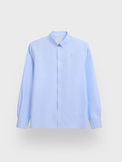 CAMISA OXFORD SOLID CELESTE