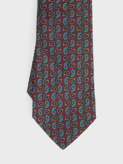 CORBATA PRINTED BURDEOS