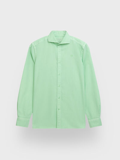 CAMISA OXFORD DYE TIE COLLAR VERDE