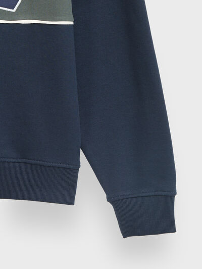 SUDADERA UNIQUE AZUL MARINO