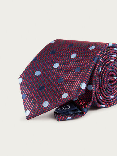 CORBATA JACQUARD MF ROJO