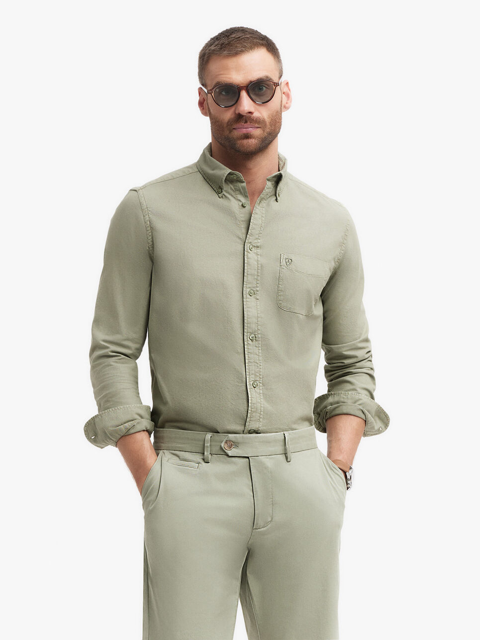 CAMISA OXFORD POCKET DYE