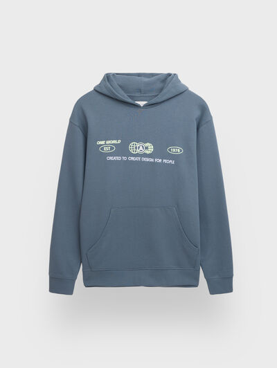 SUDADERA PARADISE AZUL MARINO