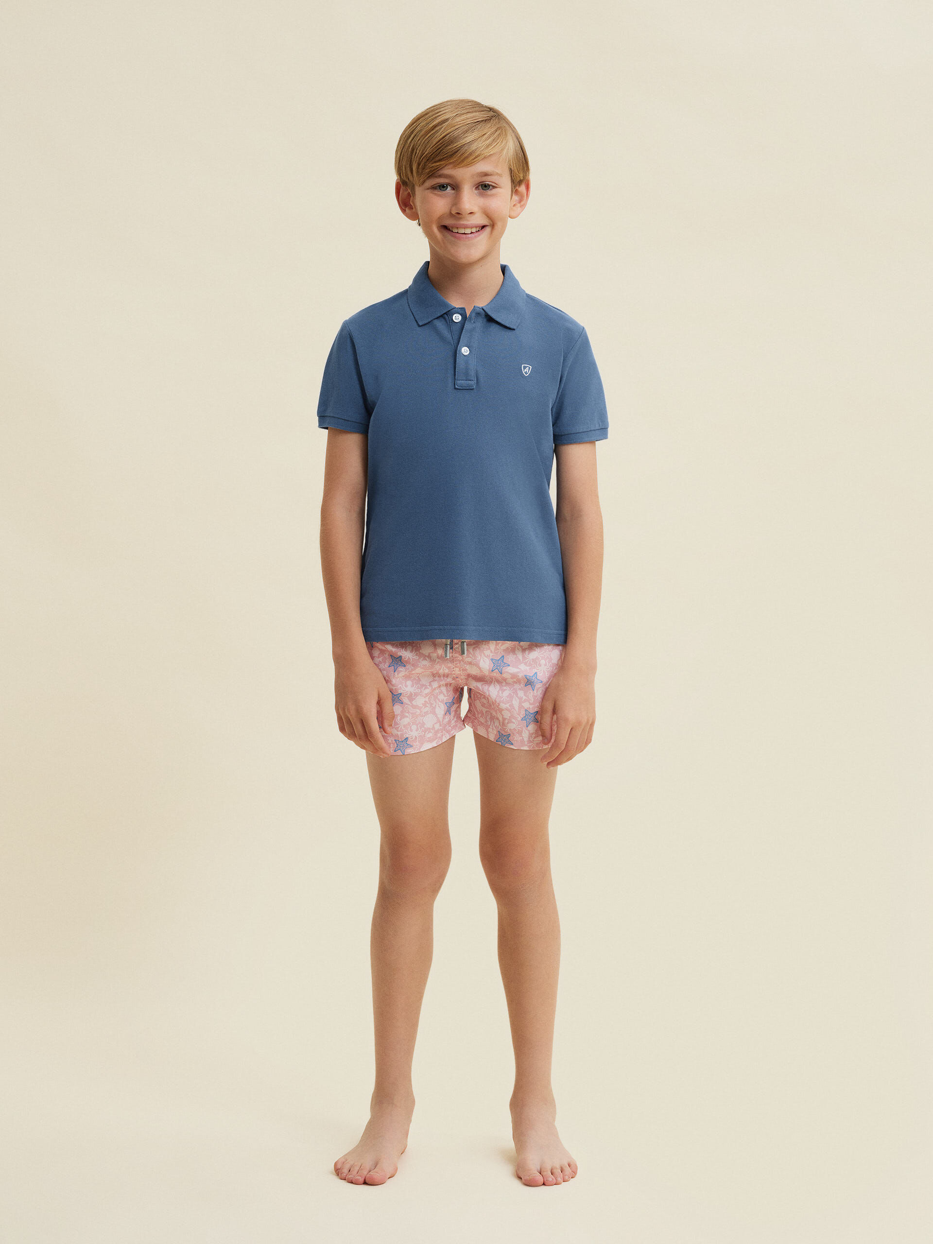 POLO TRENDY KIDS AZUL
