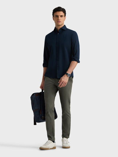 CAMISA TWILL PEACH