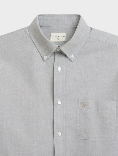 CAMISA OXFORD POCKET VERDE