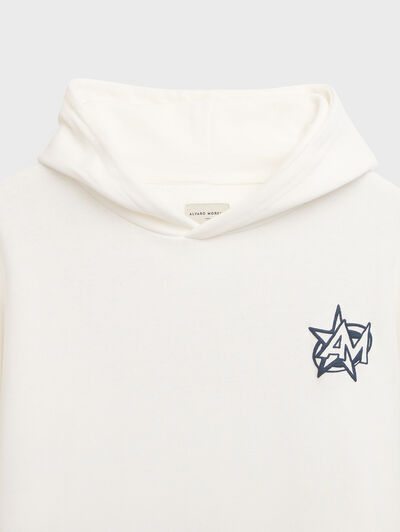 SUDADERA AESTHETICS BLANCO