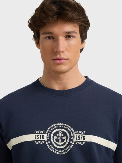 SUDADERA MARITIME AZUL MARINO