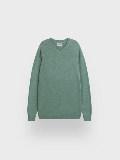 JERSEY V-NECK KIDS VERDE