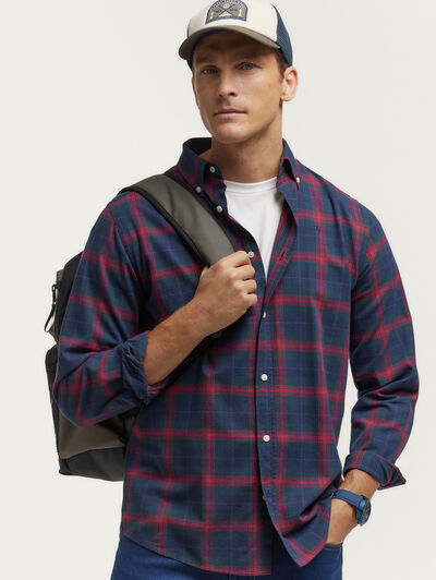CAMISA FLANNEL TARTAN VERDE