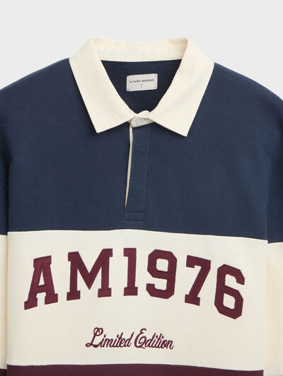 SUDADERA POLO 1976 AZUL MARINO